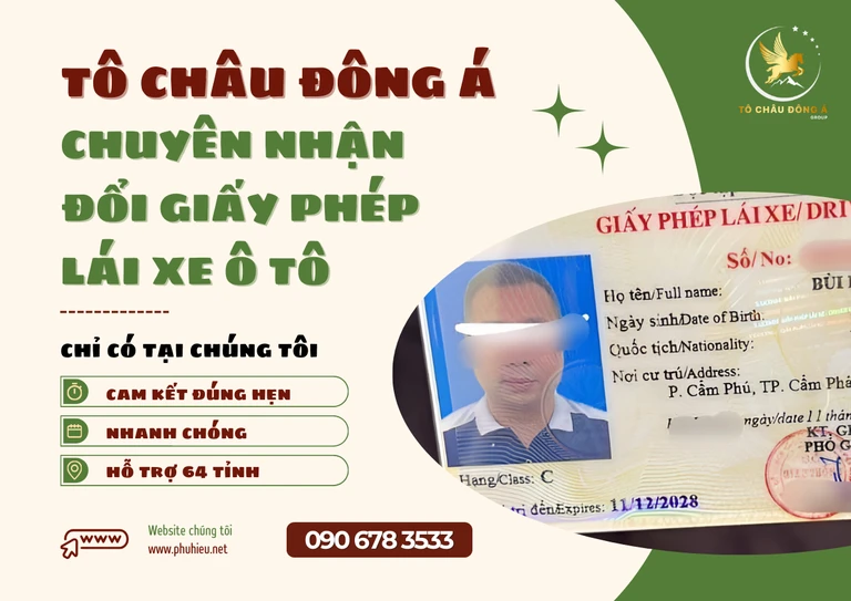 Đổi giấy phép lái xe ô tô tại Bắc Ninh