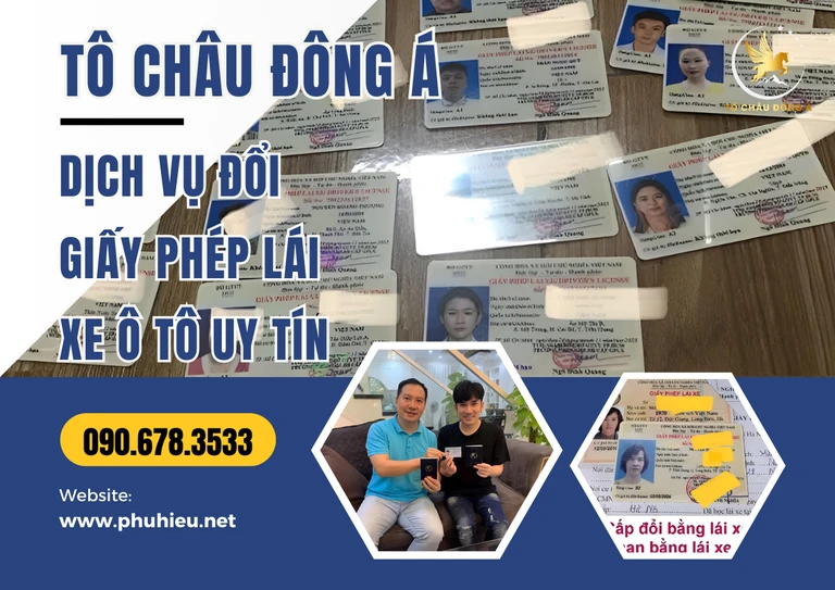 Dịch vụ đổi giấy phép lái xe ô tô tại Vũng Tàu