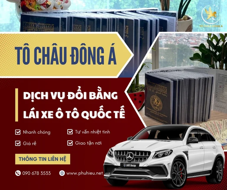 Dịch vụ đổi bằng lái xe ô tô quốc tế IAA tại Bình Dương