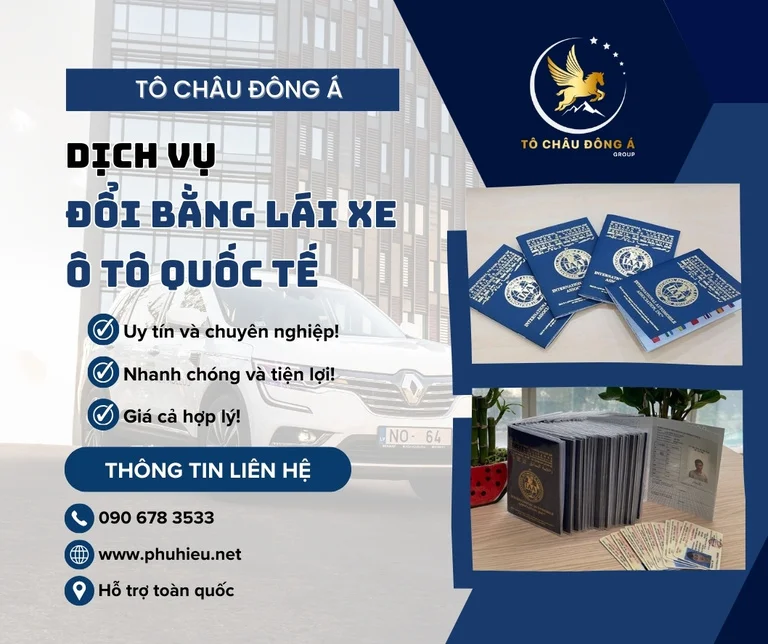 Dịch vụ đổi bằng lái xe ô tô quốc tế tại Bắc Ninh