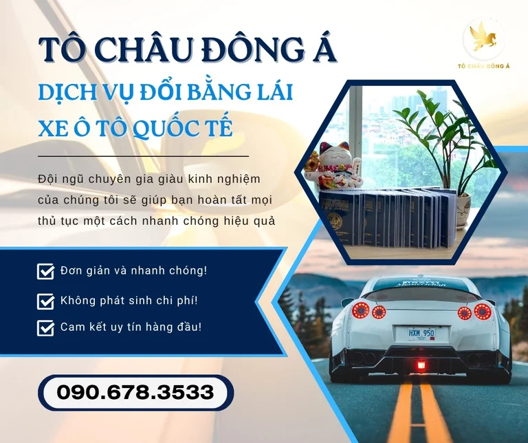 Dịch vụ đổi bằng lái xe ô tô quốc tế tại Hà Nội