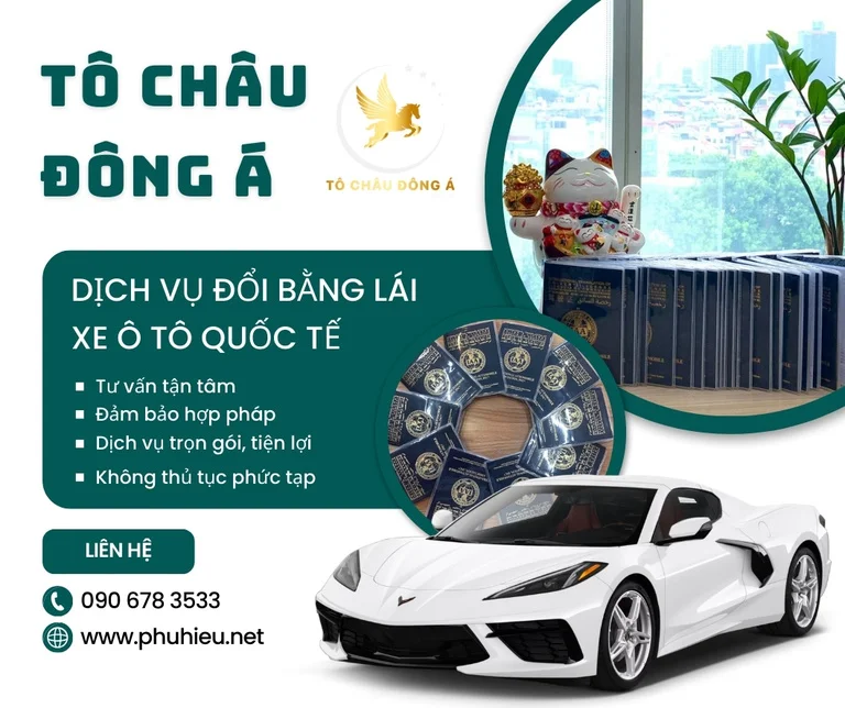 Dịch vụ đổi bằng lái xe ô tô quốc tế Toàn Quốc giá rẻ