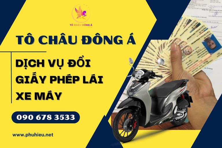 Đổi giấy phép lái xe máy tại Hà Nội