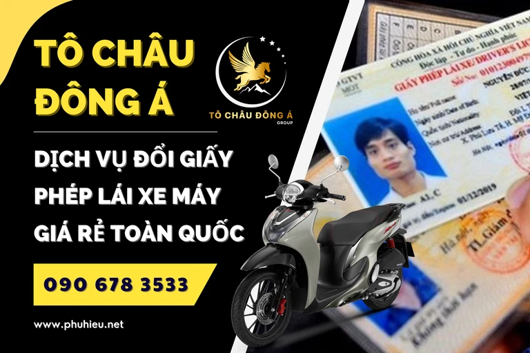Đổi giấy phép lái xe máy Hà Nội nhanh chóng
