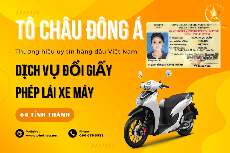 Đổi giấy phép lái xe máy tại Vũng Tàu