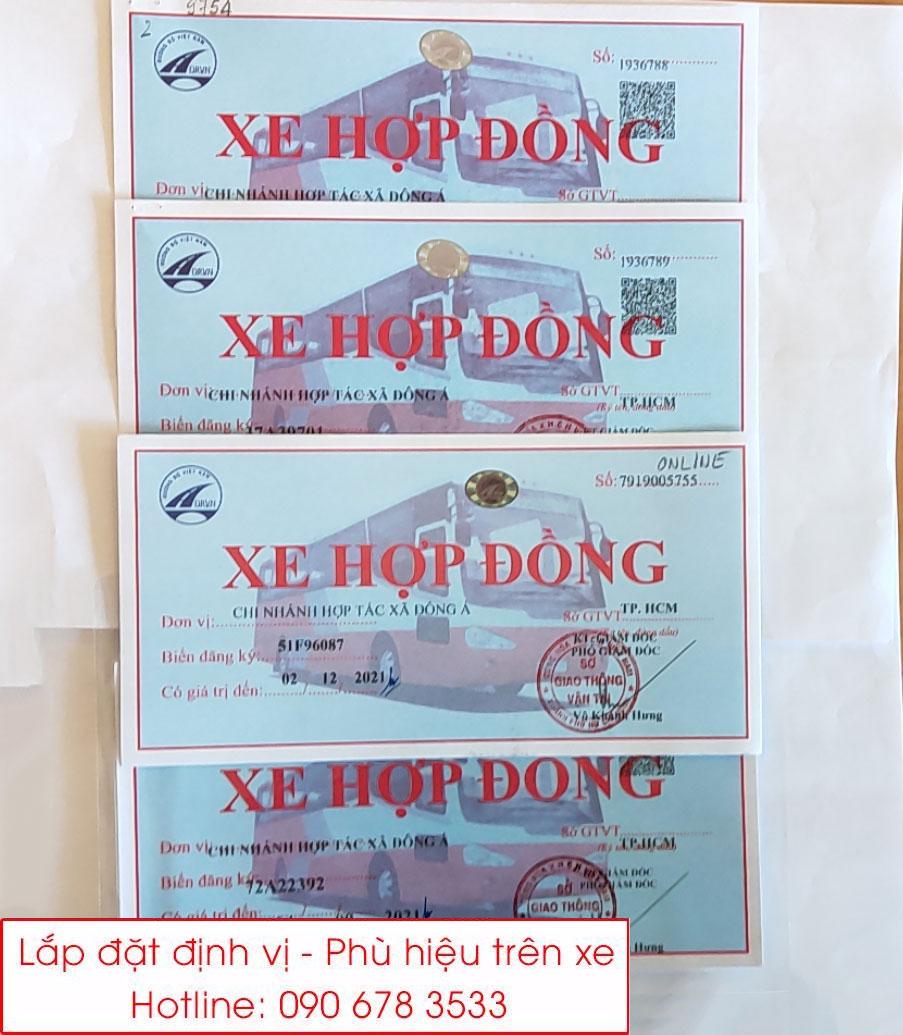 Dịch vụ làm phù hiệu xe hợp đồng uy tín