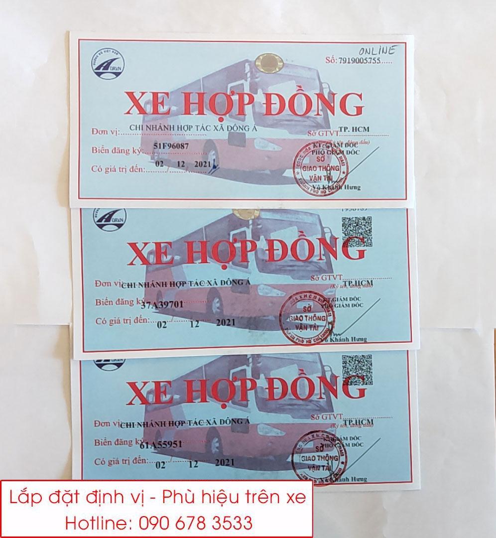 Dịch vụ làm phù hiệu xe hợp đồng tại Hồ Chí Minh
