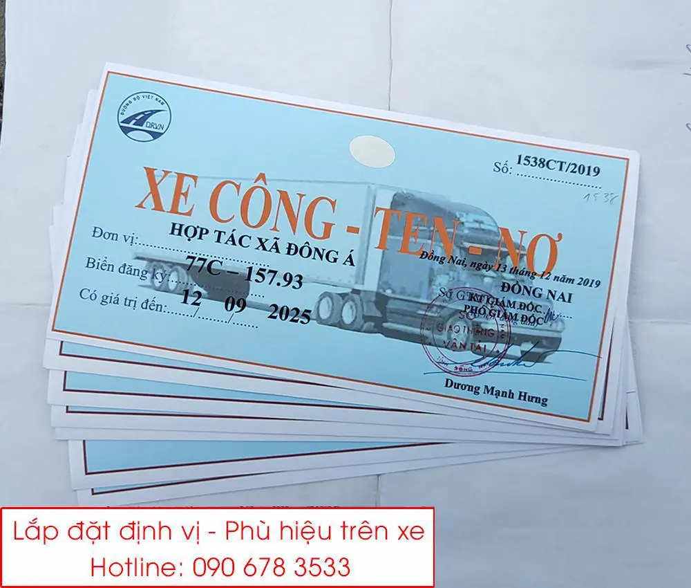 Làm phù hiệu xe tại Bắc Ninh Giá rẻ nhất