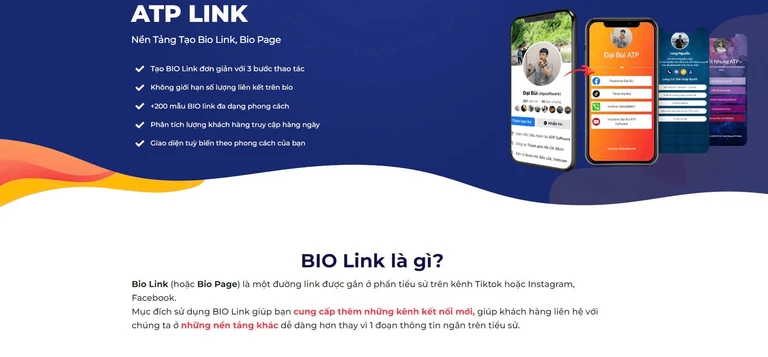 Tạo Link Bio bằng ATP