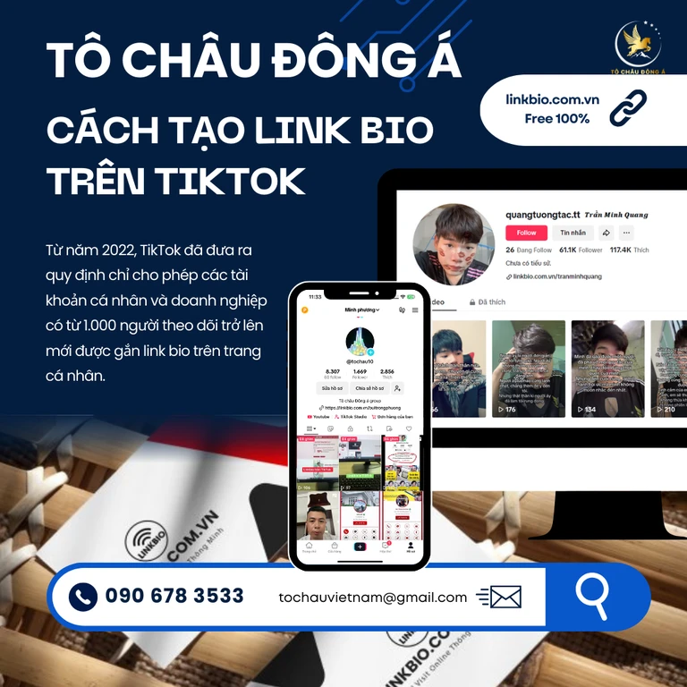 Cách tạo link bio trên TikTok dễ dàng