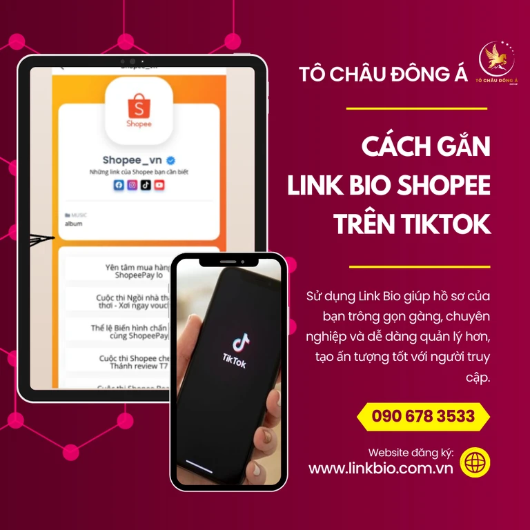 Cách tạo link bio Shopee trên TikTok để kiếm tiền