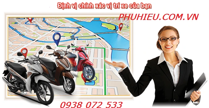 Gắn định vị xe máy tại hcm