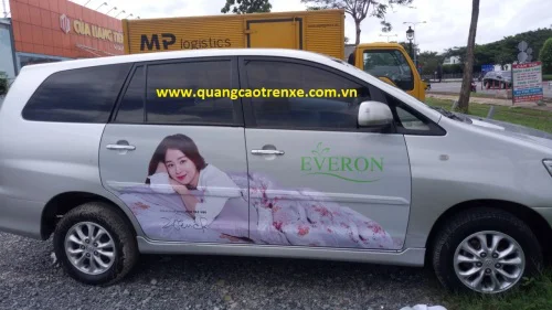 Mẫu+++ quảng cáo trên ô Tô Tại Hồ Chí Minh Mới Nhất  Tháng 2 Năm 2019